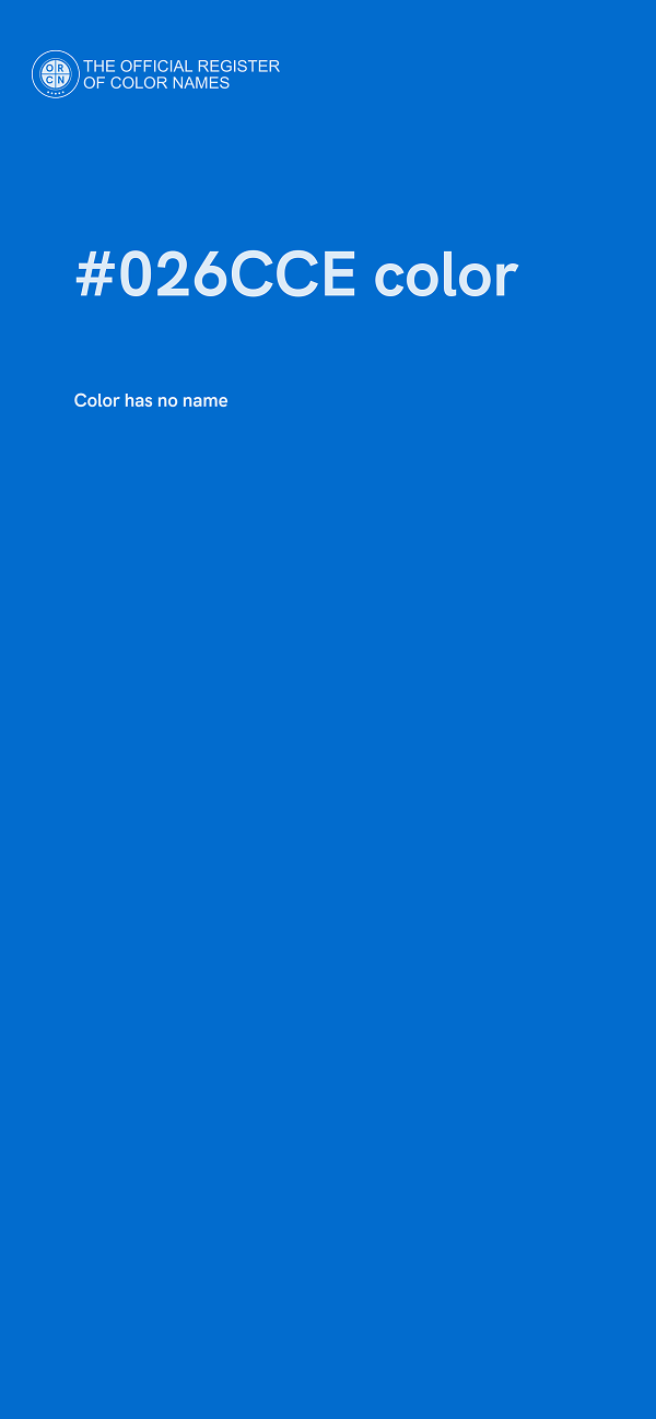#026CCE color image