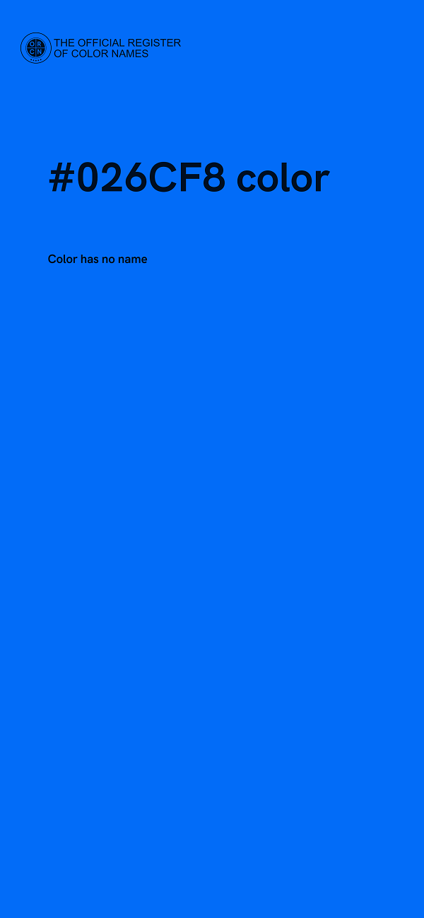 #026CF8 color image