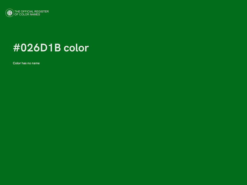 #026D1B color image