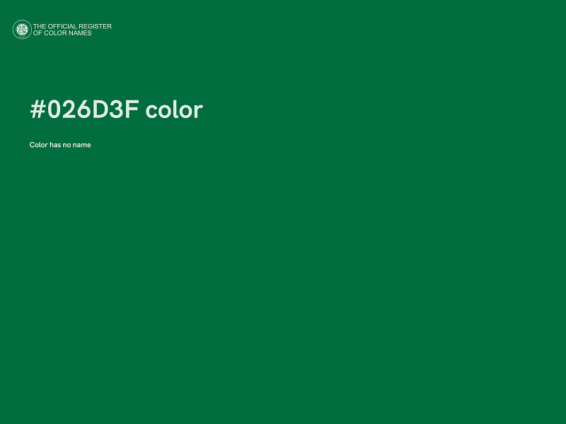 #026D3F color image