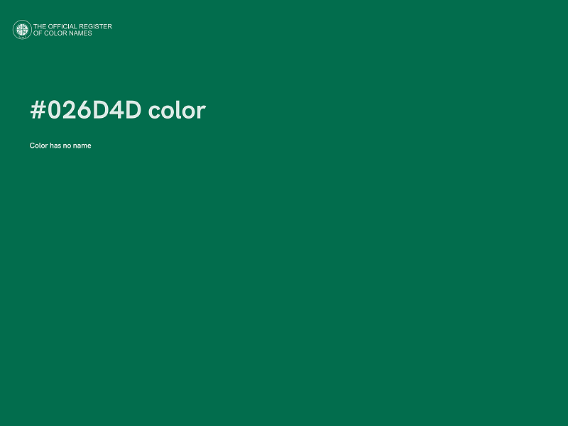 #026D4D color image