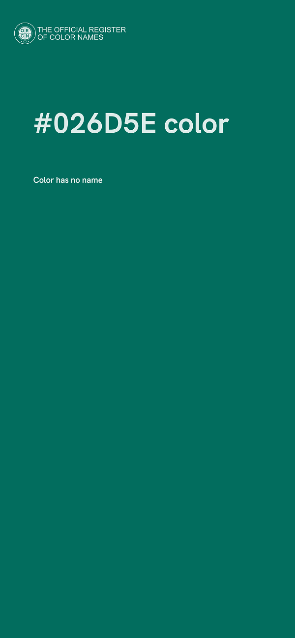 #026D5E color image