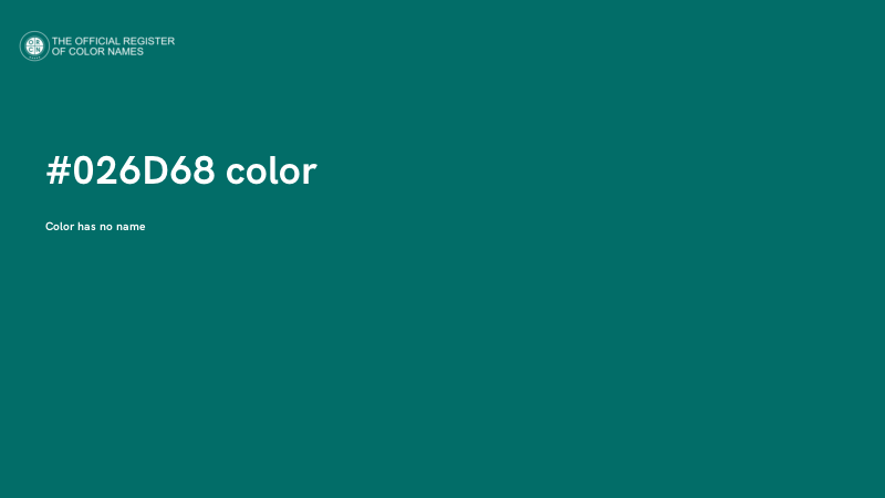#026D68 color image