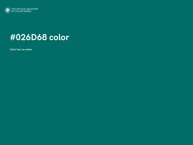 #026D68 color image