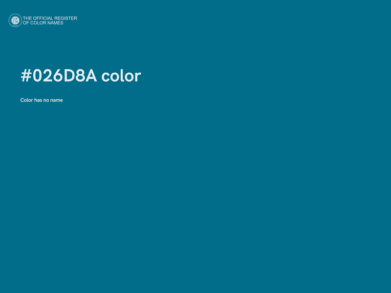 #026D8A color image