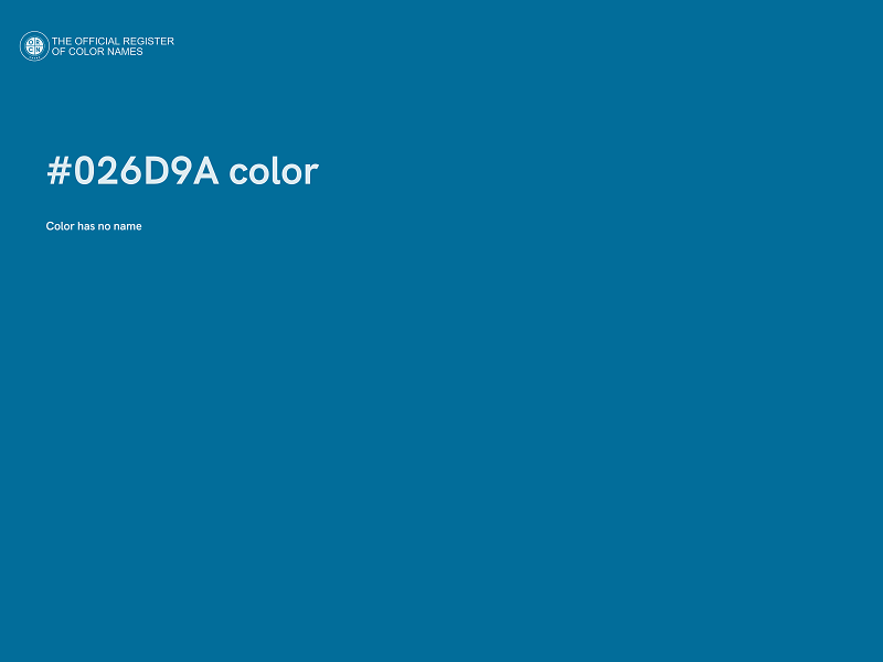 #026D9A color image