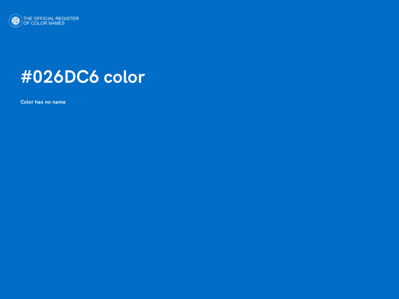 #026DC6 color image