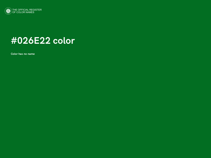 #026E22 color image