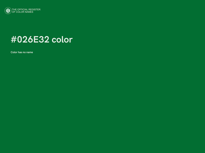#026E32 color image