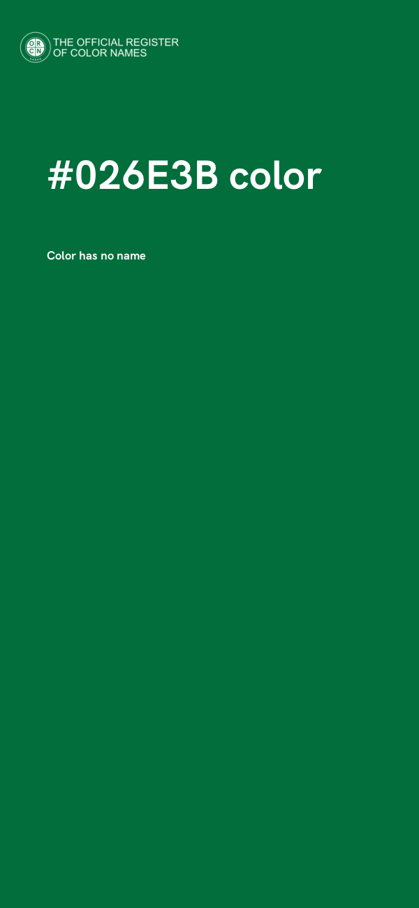 #026E3B color image