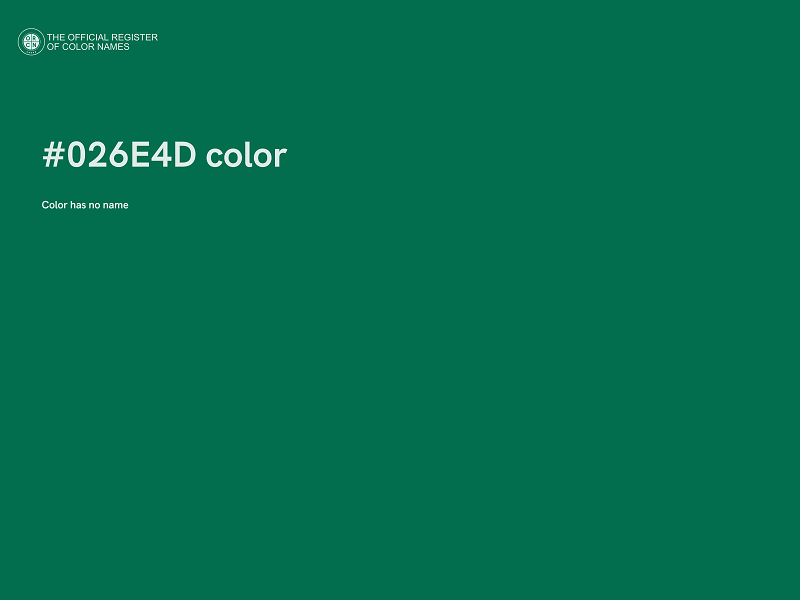 #026E4D color image