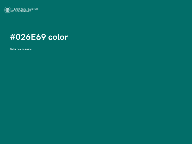 #026E69 color image