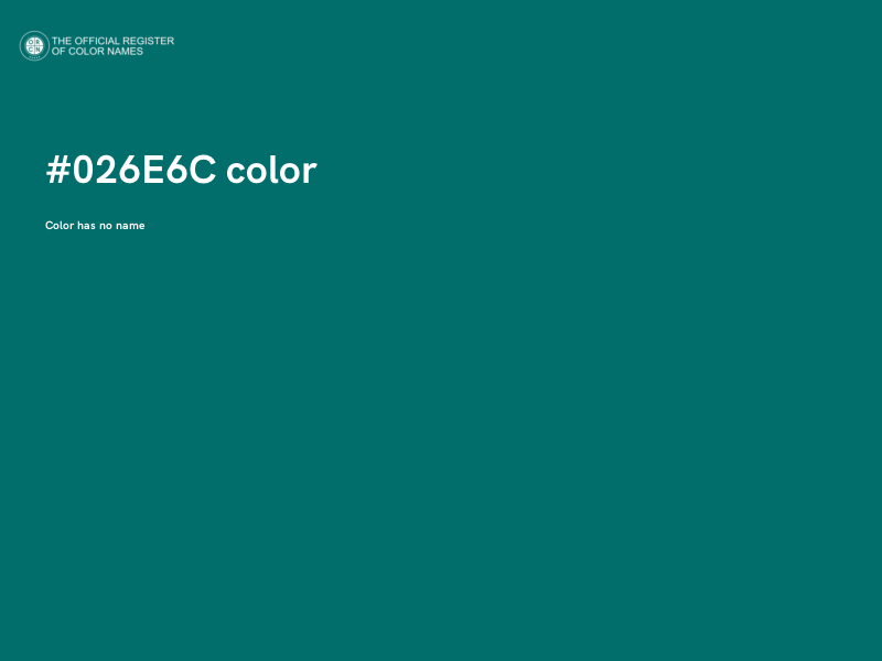 #026E6C color image
