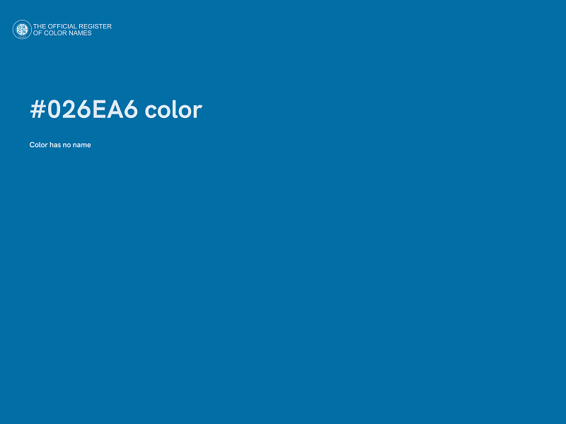 #026EA6 color image