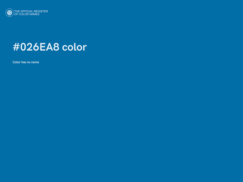 #026EA8 color image