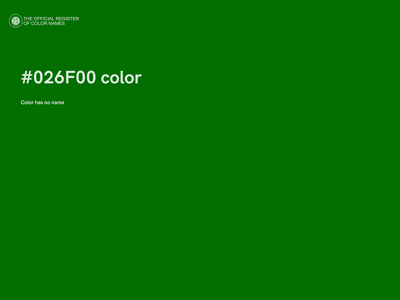 #026F00 color image