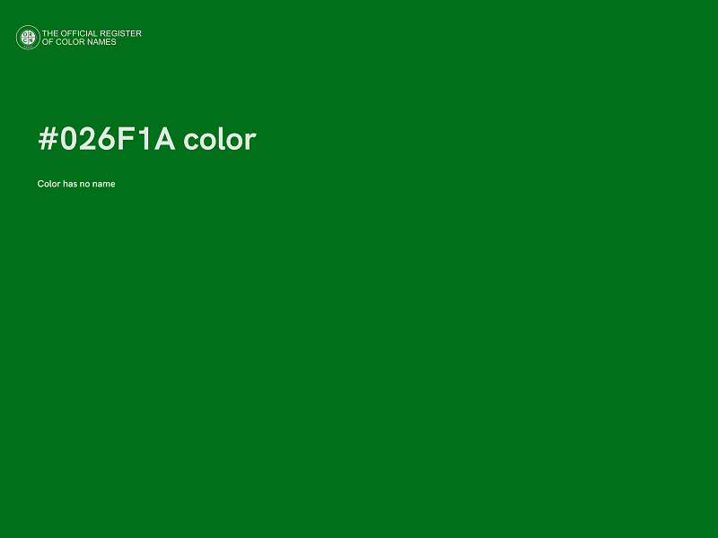 #026F1A color image