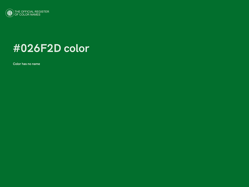 #026F2D color image