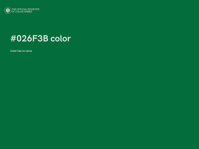 #026F3B color image