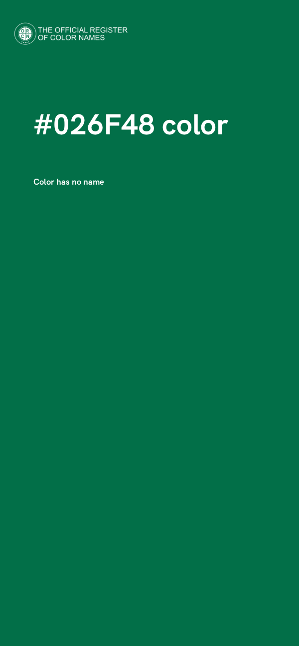 #026F48 color image