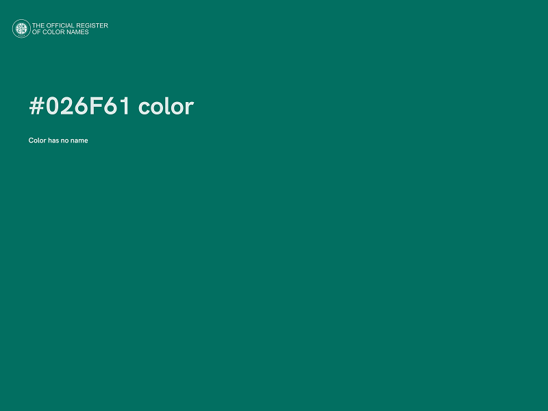 #026F61 color image