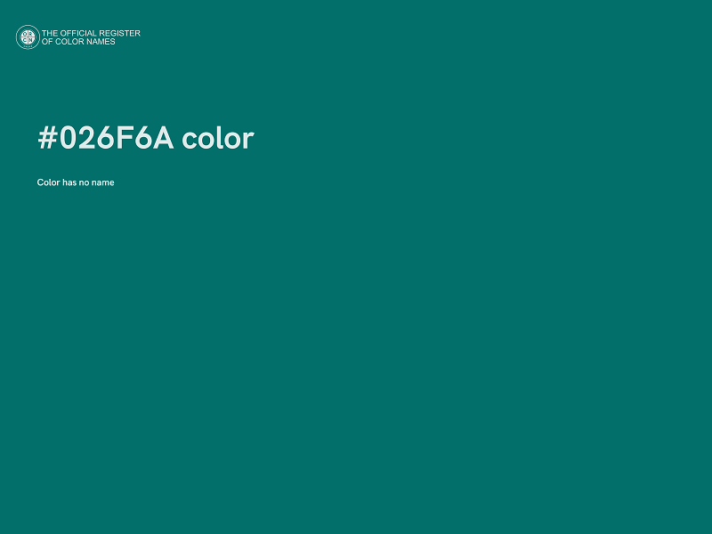 #026F6A color image