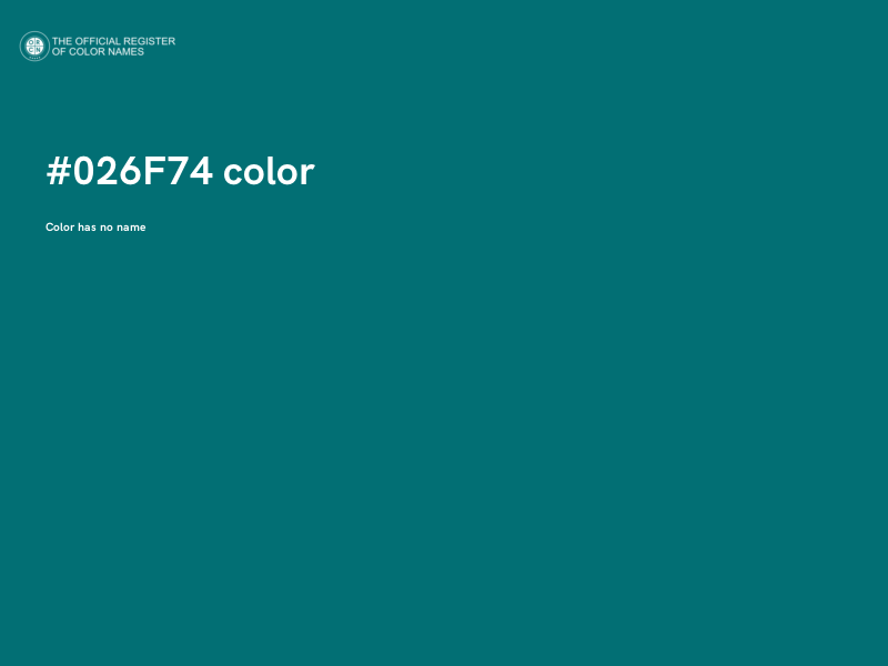 #026F74 color image