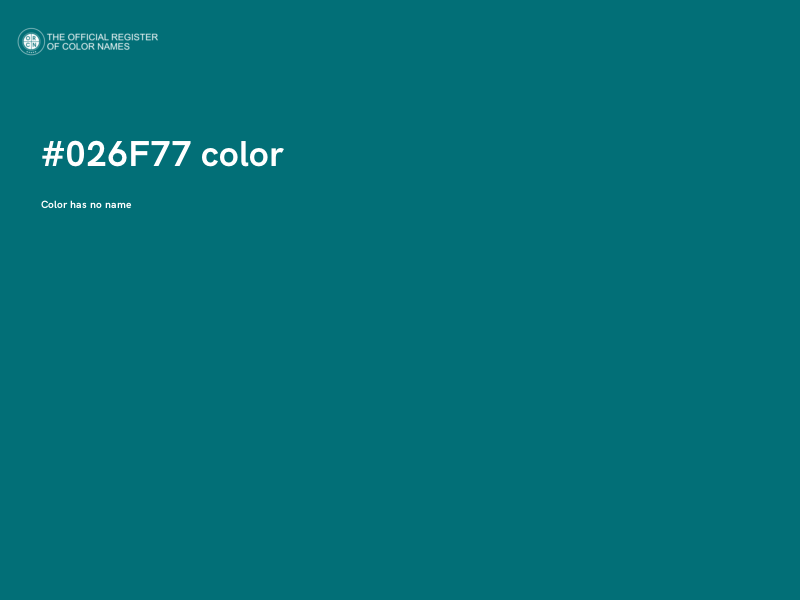 #026F77 color image