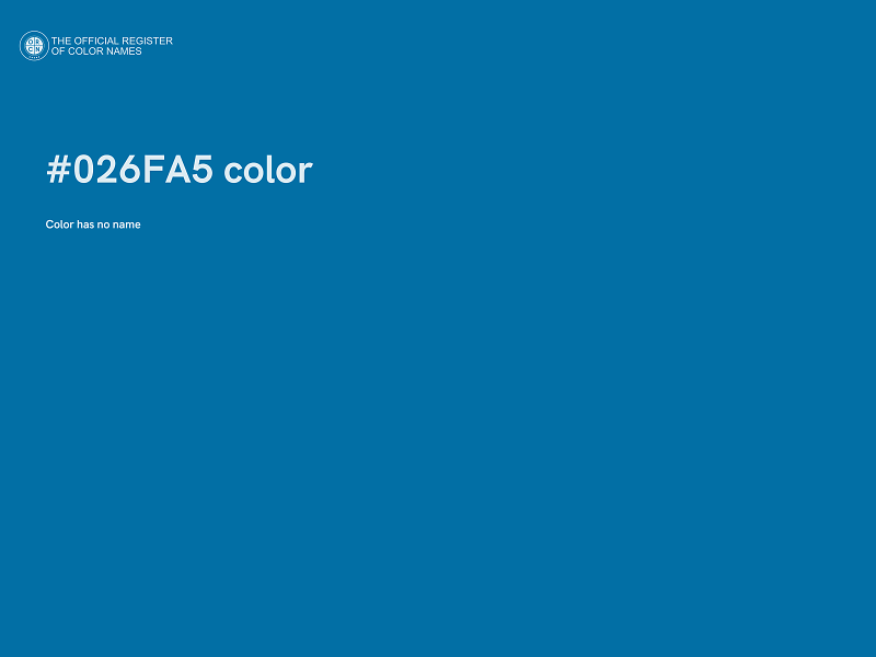 #026FA5 color image