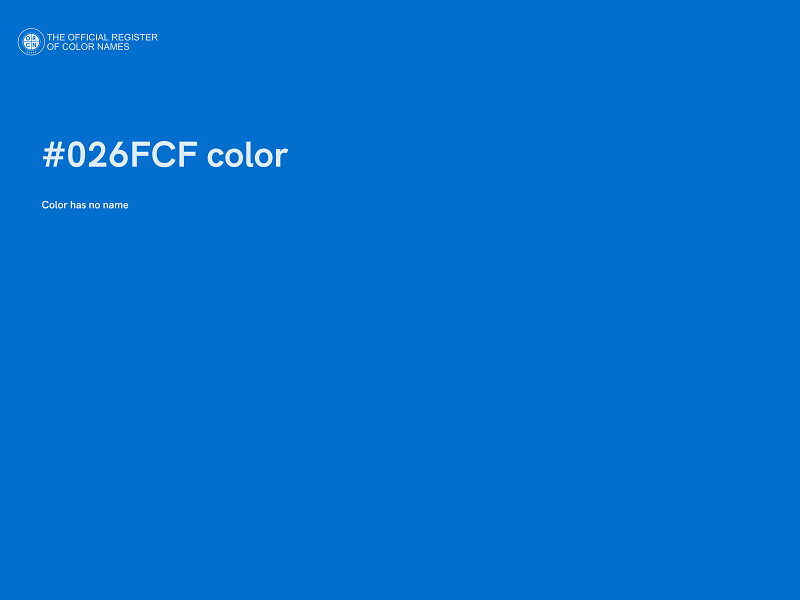 #026FCF color image