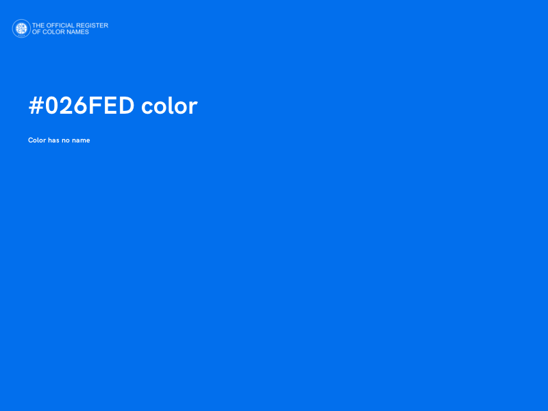 #026FED color image
