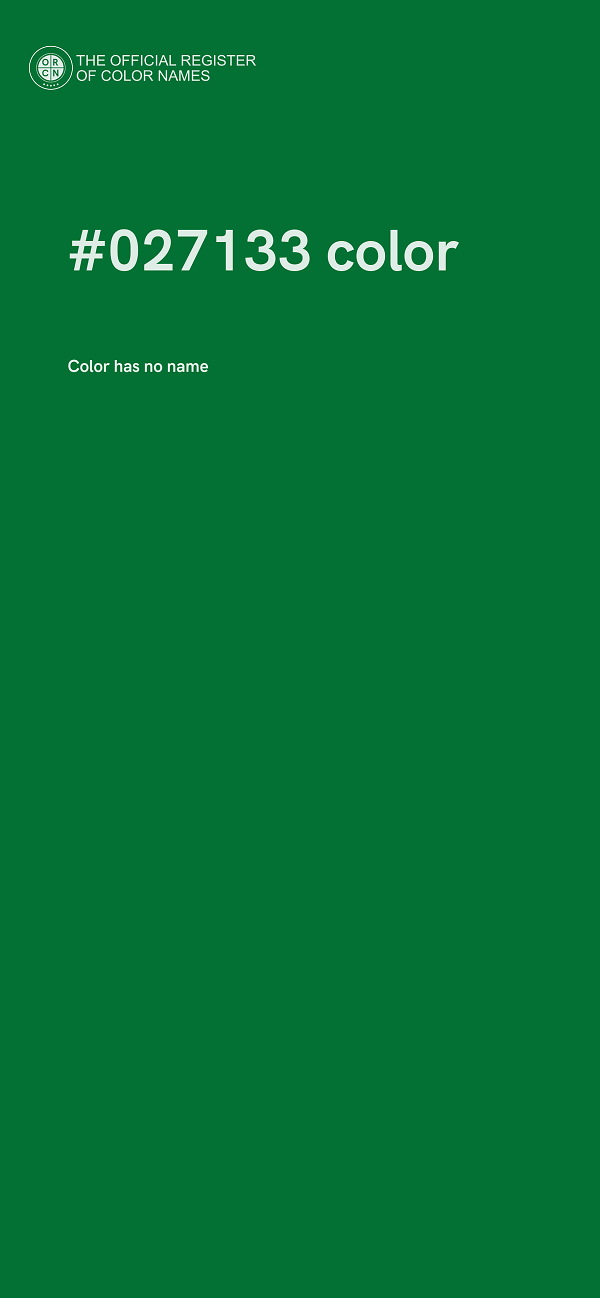 #027133 color image