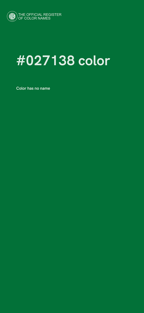 #027138 color image