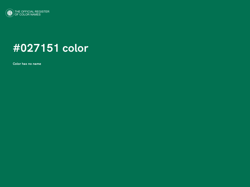 #027151 color image