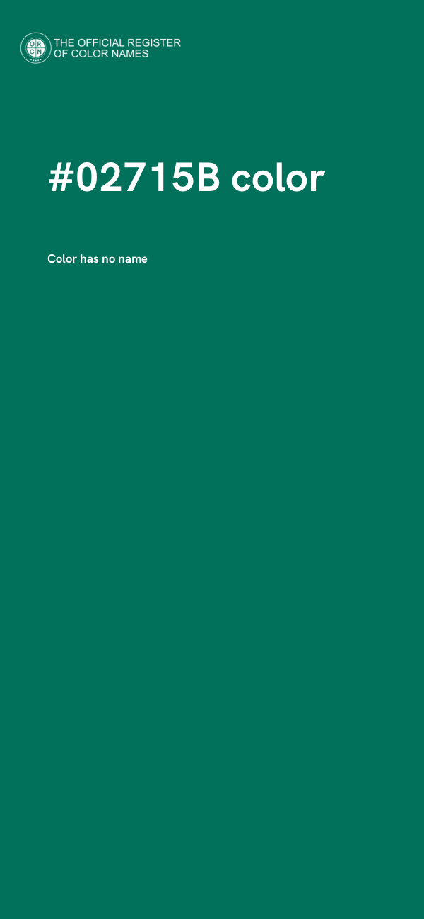 #02715B color image