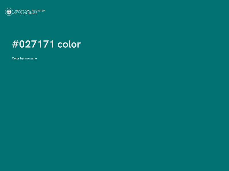 #027171 color image