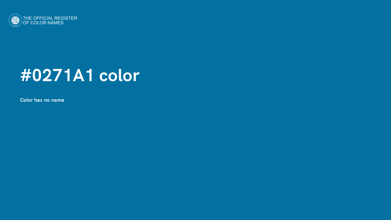 #0271A1 color image