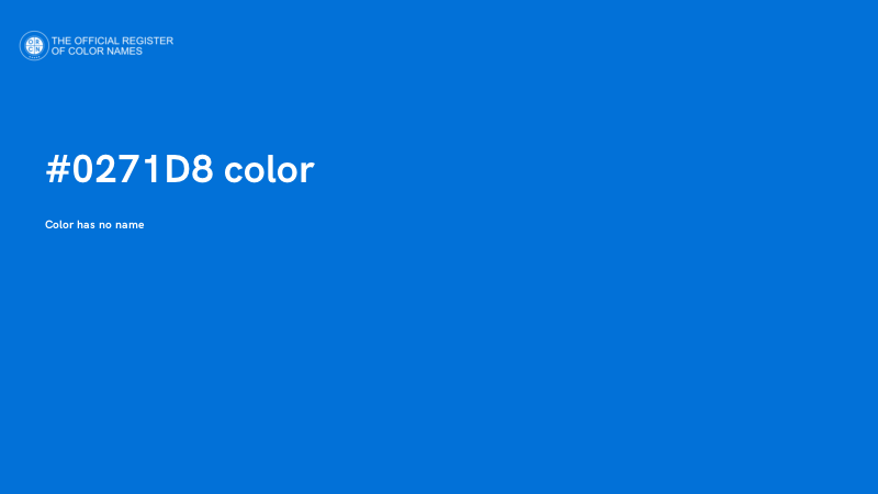 #0271D8 color image