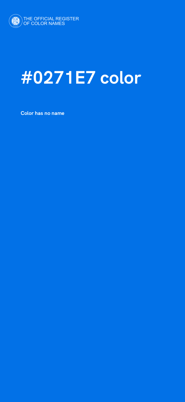 #0271E7 color image