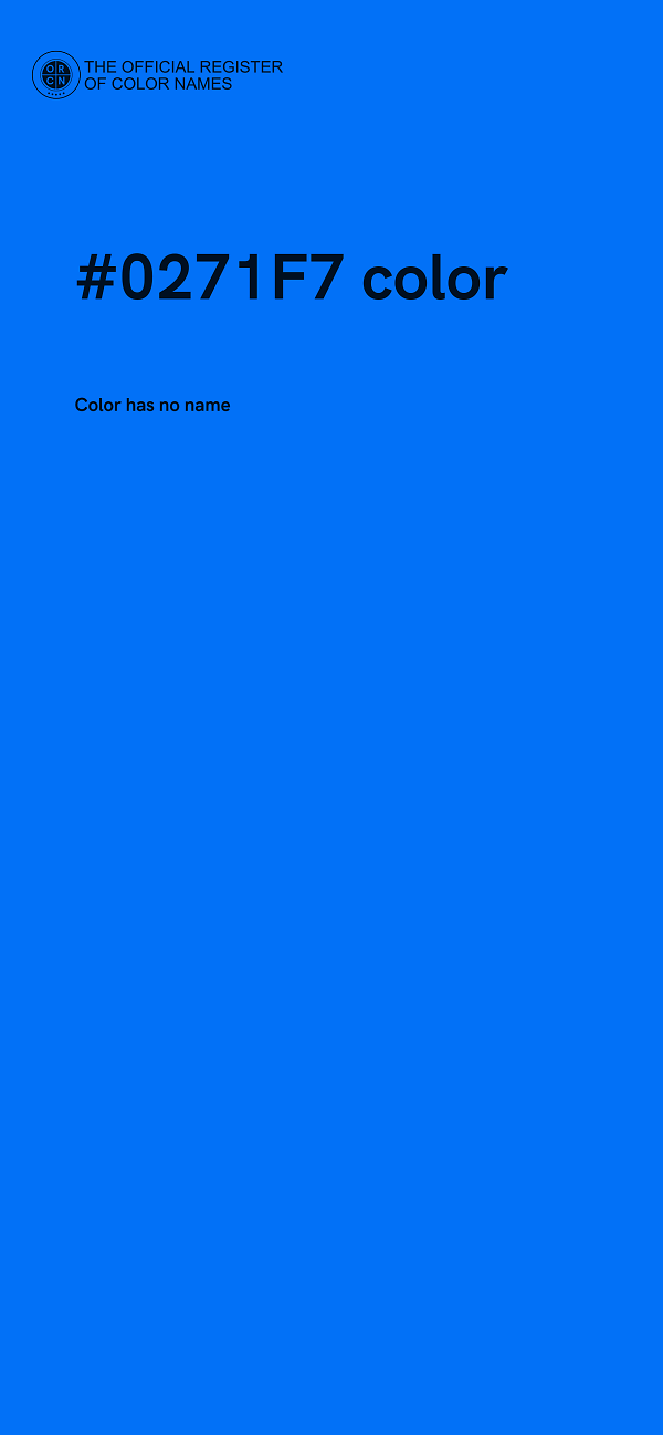 #0271F7 color image