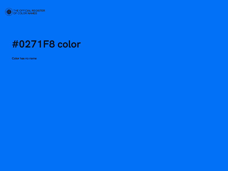 #0271F8 color image