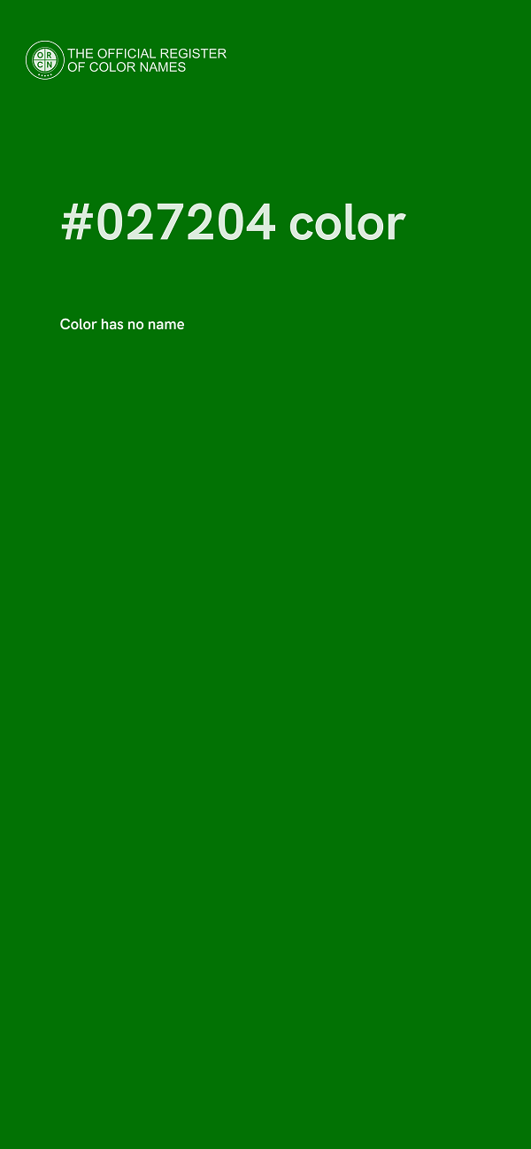 #027204 color image