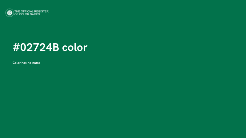 #02724B color image