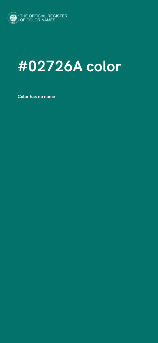 #02726A color image