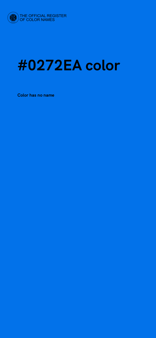#0272EA color image
