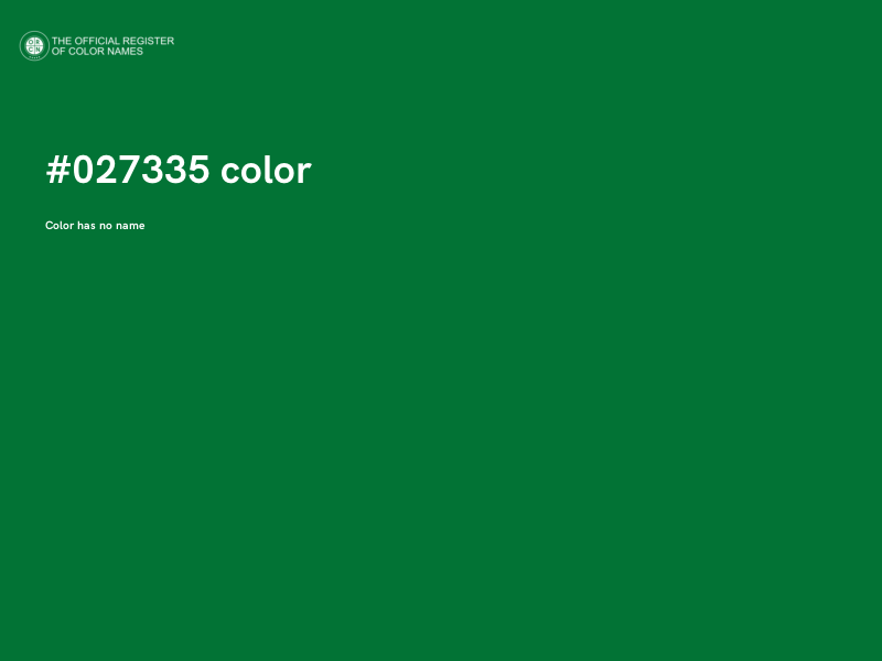 #027335 color image