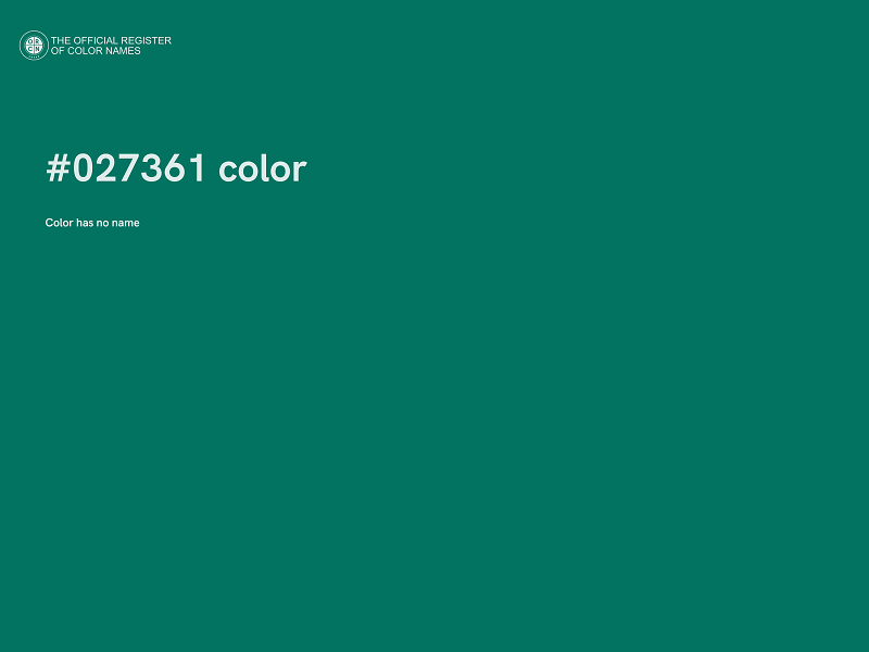 #027361 color image