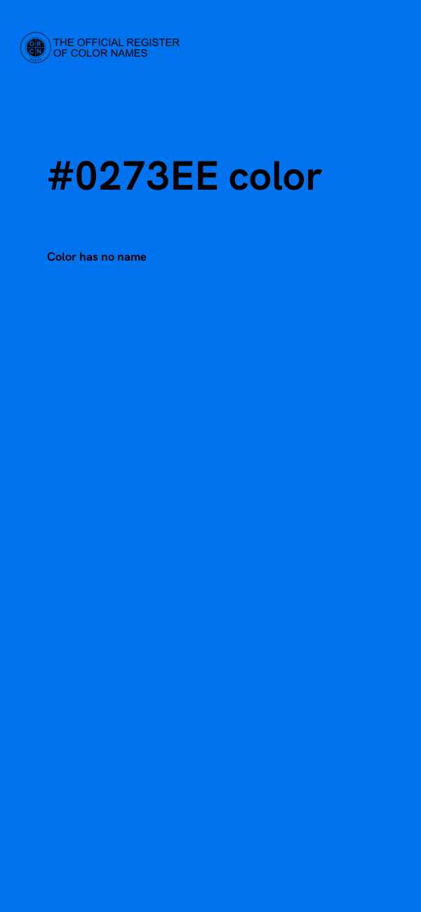 #0273EE color image