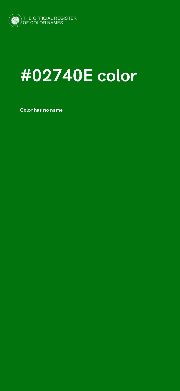 #02740E color image