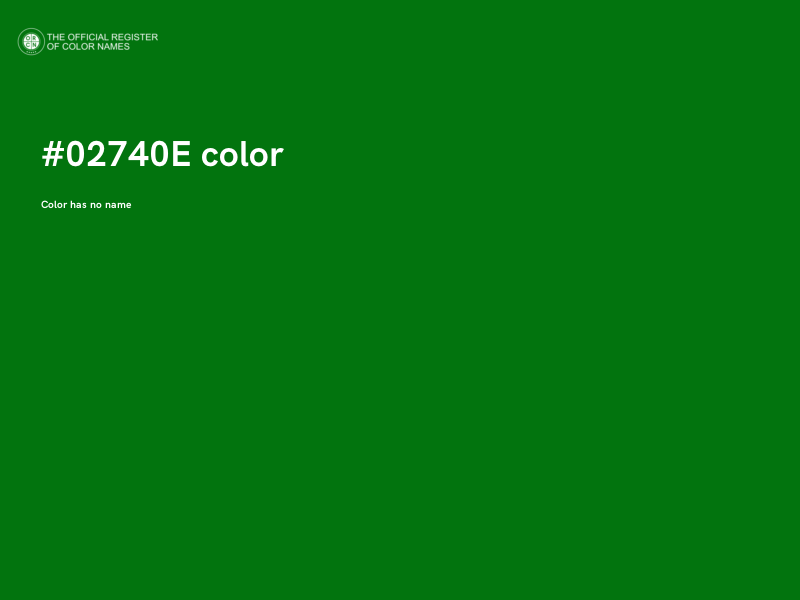 #02740E color image